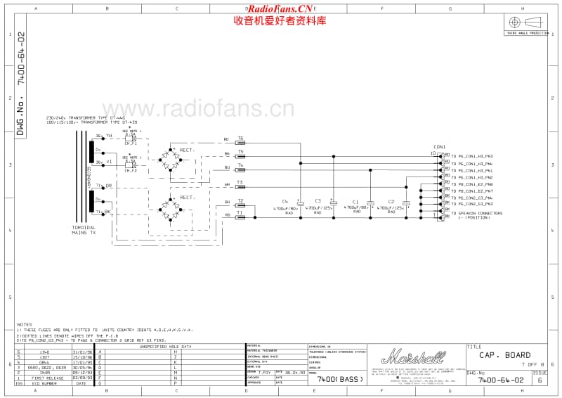 Marshall-DBS-7400-400W-Head-7400-64-02-Schematic电路原理图.pdf_第1页