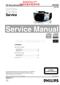 Philips-AZ-1839-Service-Manual电路原理图.pdf