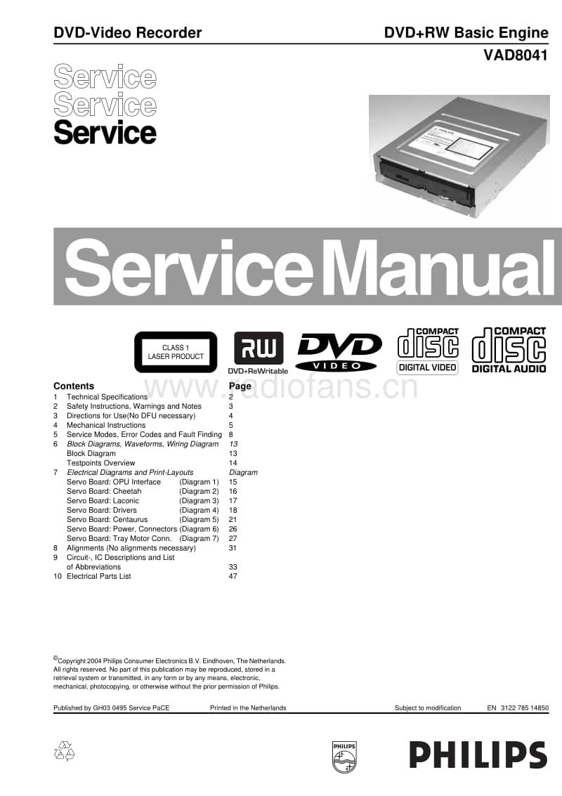 Philips-VAD-8041-Service-Manual电路原理图.pdf_第1页