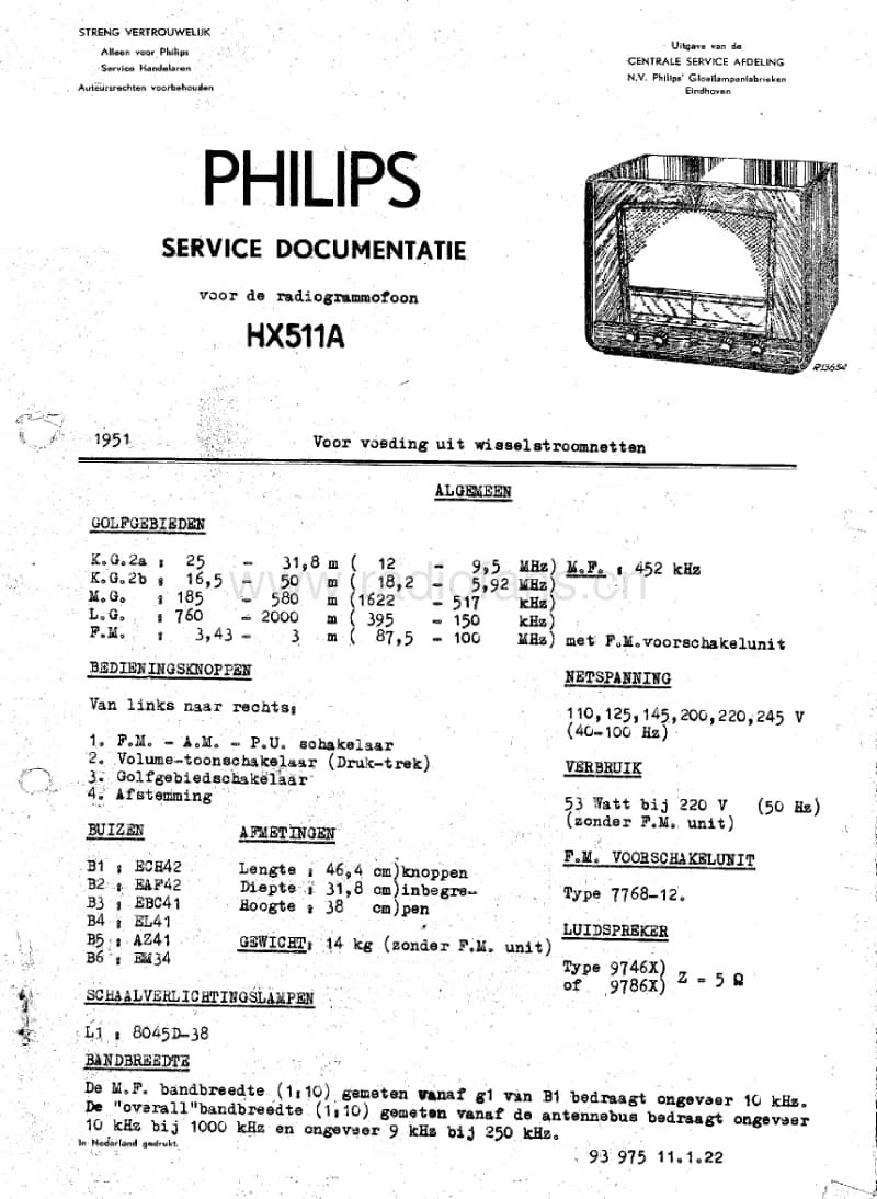 Philips-HX-511-A-Service-Manual电路原理图.pdf_第1页