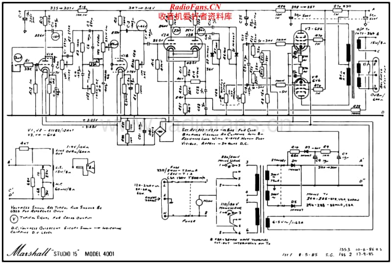 Marshall-4001-Studio-15-Schematic电路原理图.pdf_第1页