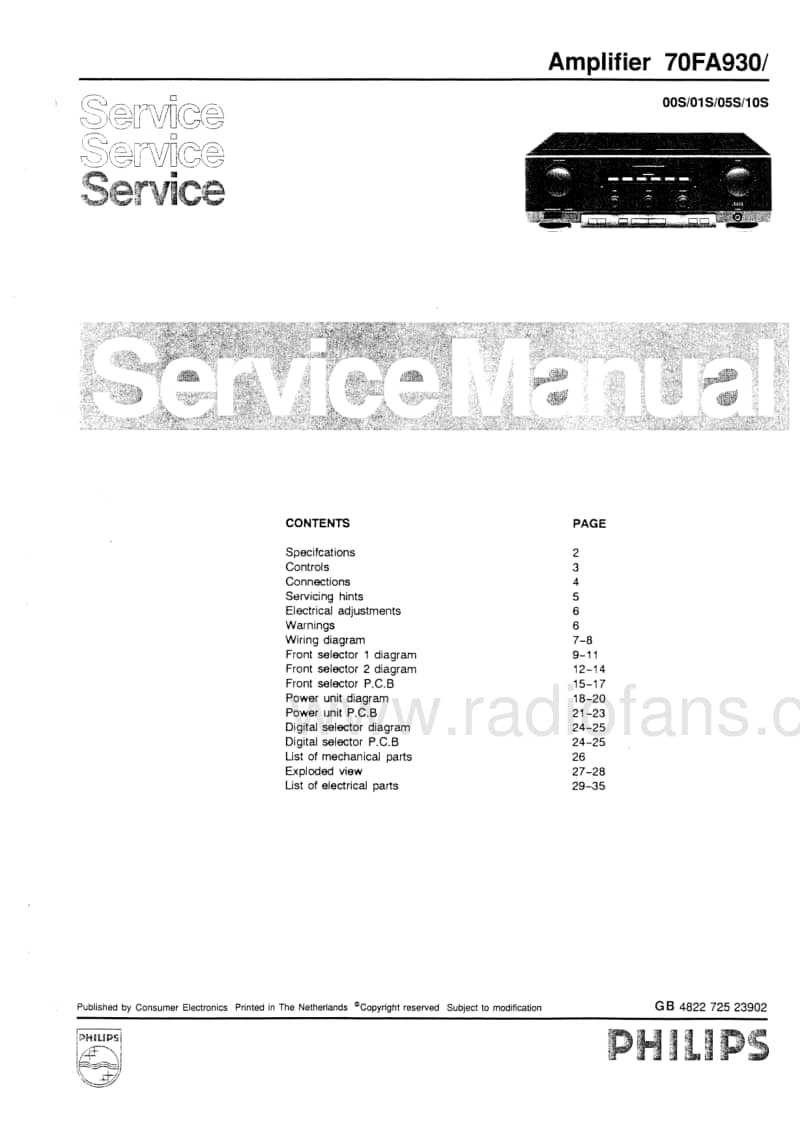 Philips-FA-930-Service-Manual电路原理图.pdf_第1页
