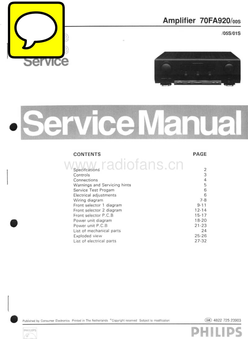 Philips-FA-920-Service-Manual电路原理图.pdf_第1页