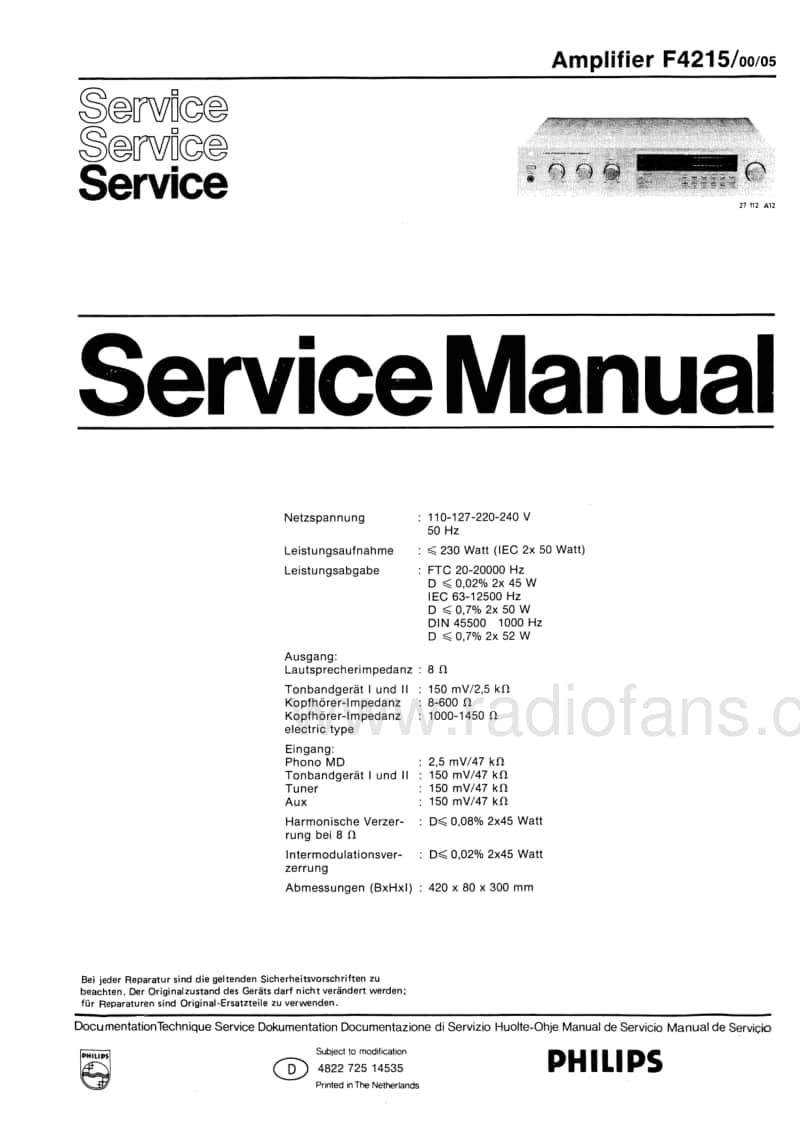 Philips-F-4215-Service-Manual电路原理图.pdf_第1页