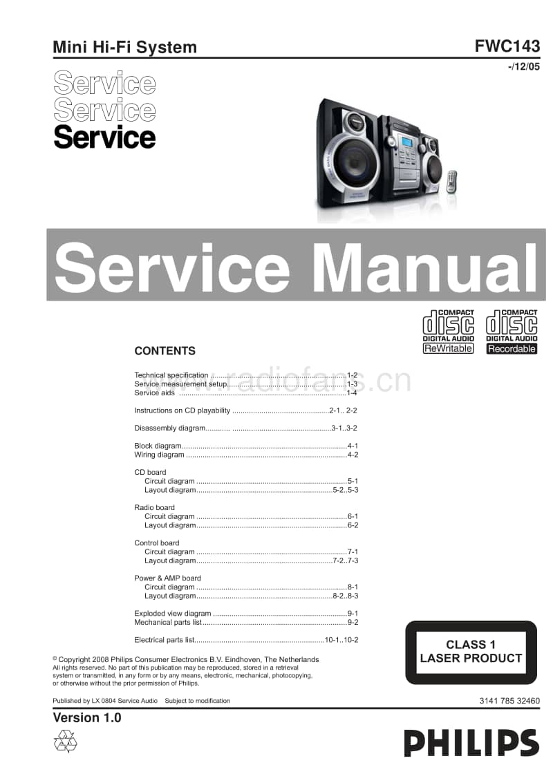 Philips-FWC-143-Service-Manual电路原理图.pdf_第1页