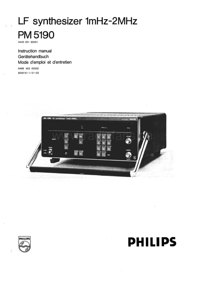 Philips-PM-5190-Service-Manual电路原理图.pdf_第2页