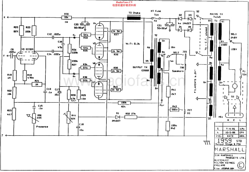 Marshall-1959-PWRM-Schematic电路原理图.pdf_第1页
