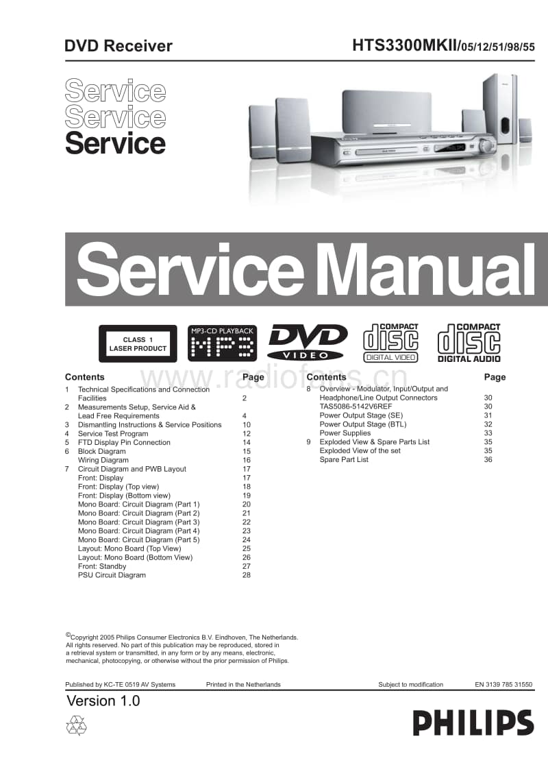 Philips-HTS-3300-Mk2-Service-Manual电路原理图.pdf_第1页