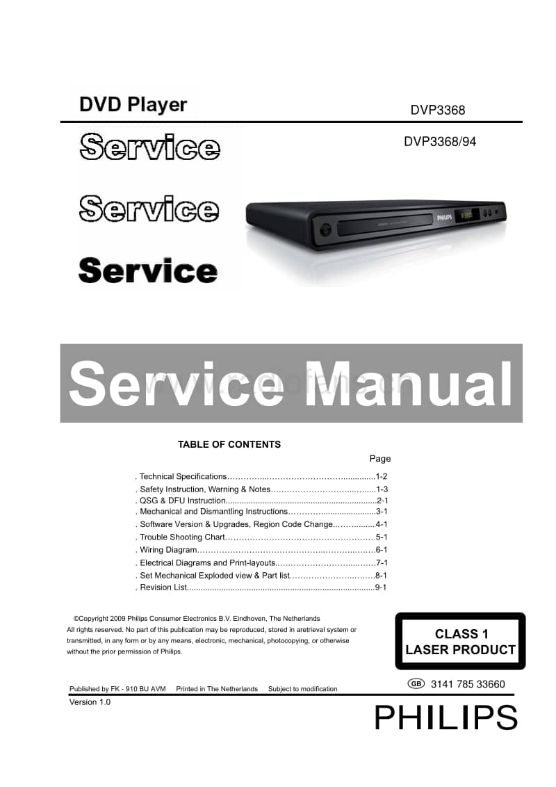 Philips-DVP-3368-Service-Manual电路原理图.pdf_第1页