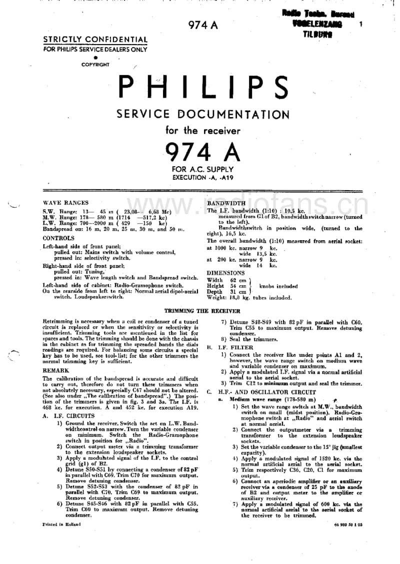 Philips-974-A-Service-Manual电路原理图.pdf_第3页