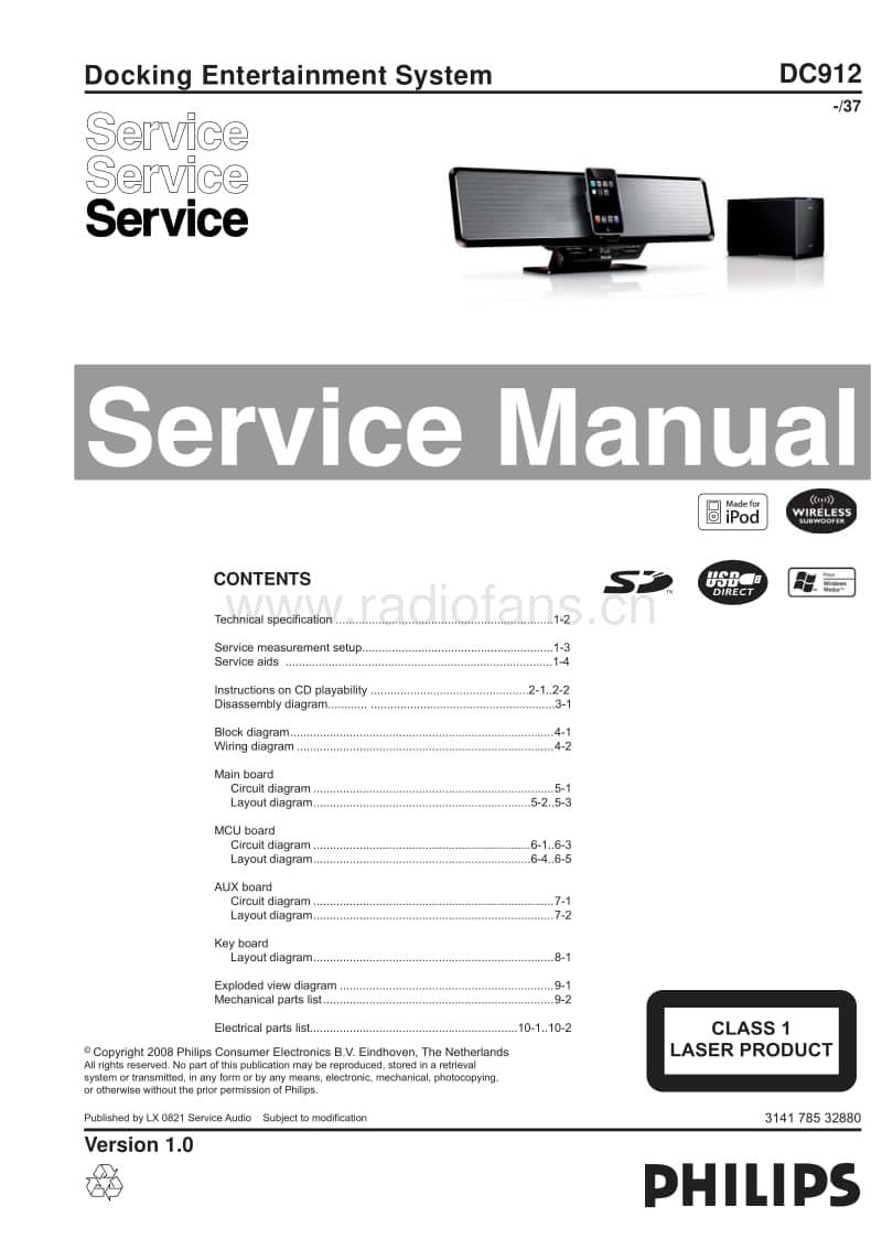 Philips-DC-912-Service-Manual电路原理图.pdf_第1页