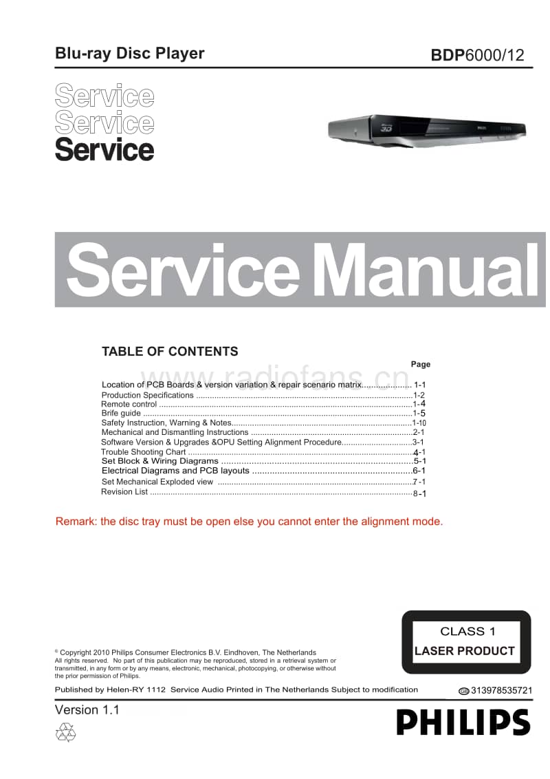 Philips-BDP-6000-Service-Manual电路原理图.pdf_第1页