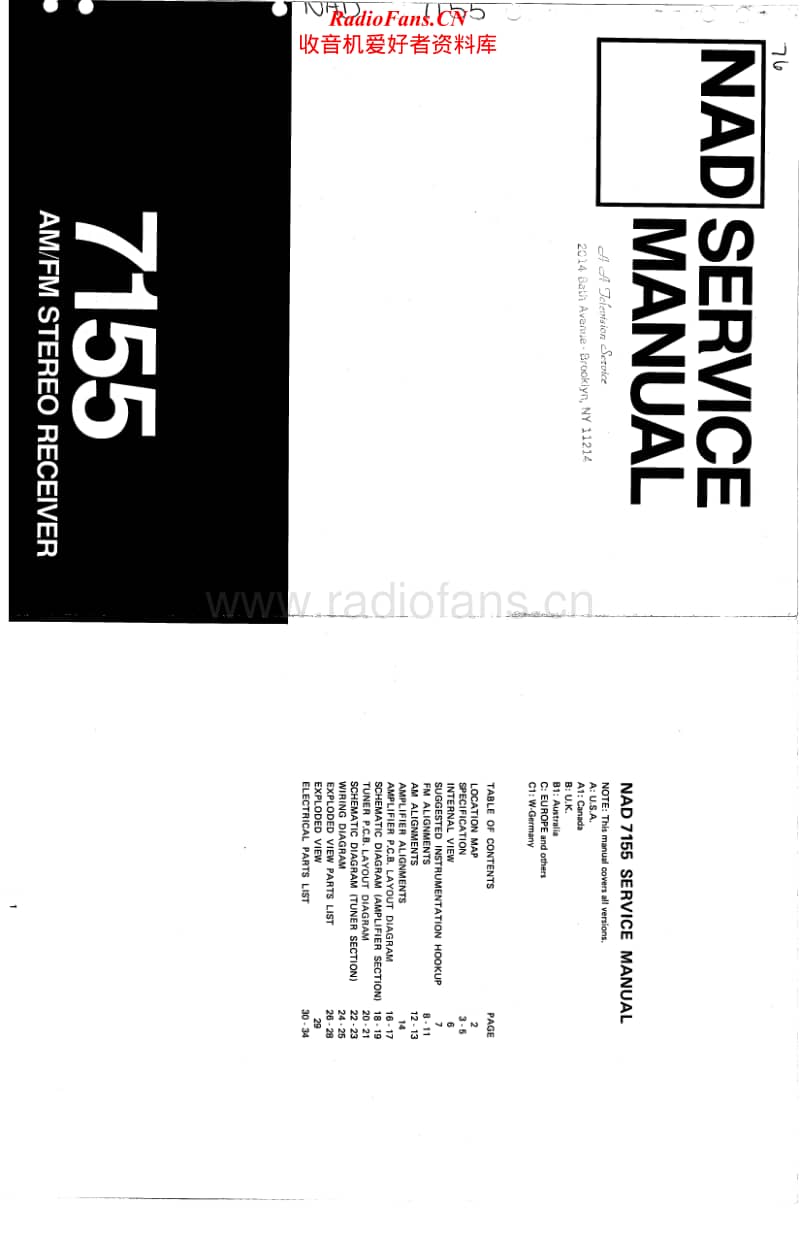 Nad-7155-Service-Manual电路原理图.pdf_第1页