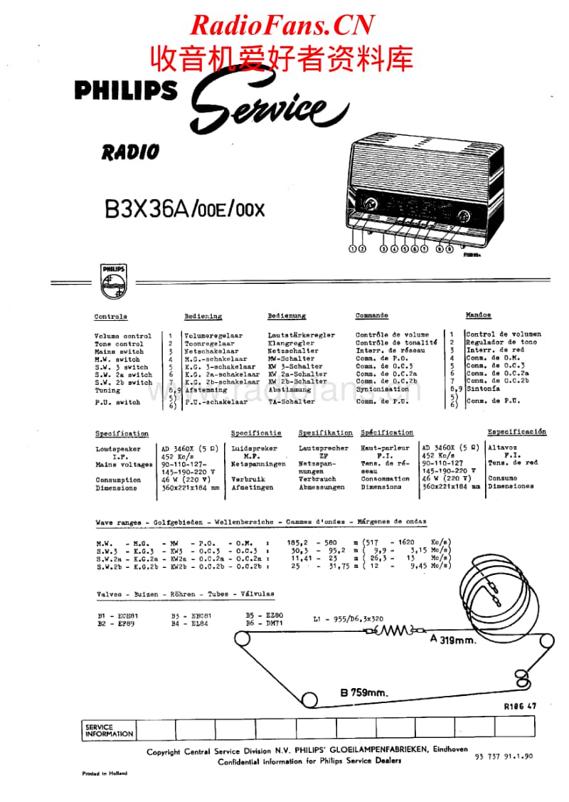 Philips-B-3-X-36-A-Service-Manual电路原理图.pdf_第1页