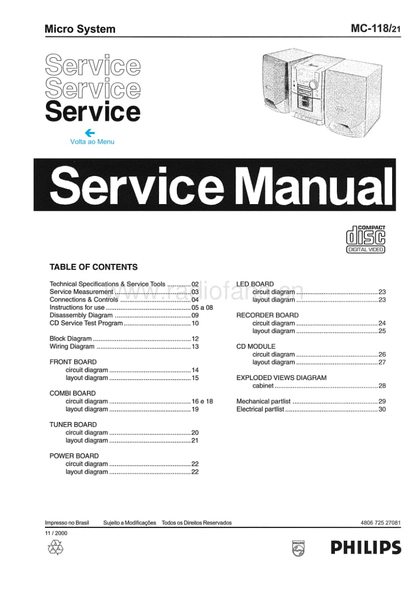 Philips-MC-118-Service-Manual电路原理图.pdf_第1页