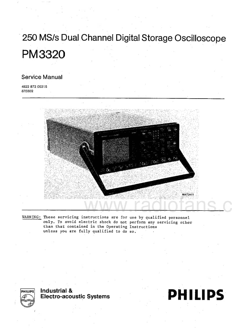 Philips-PM-3320-Service-Manual电路原理图.pdf_第1页