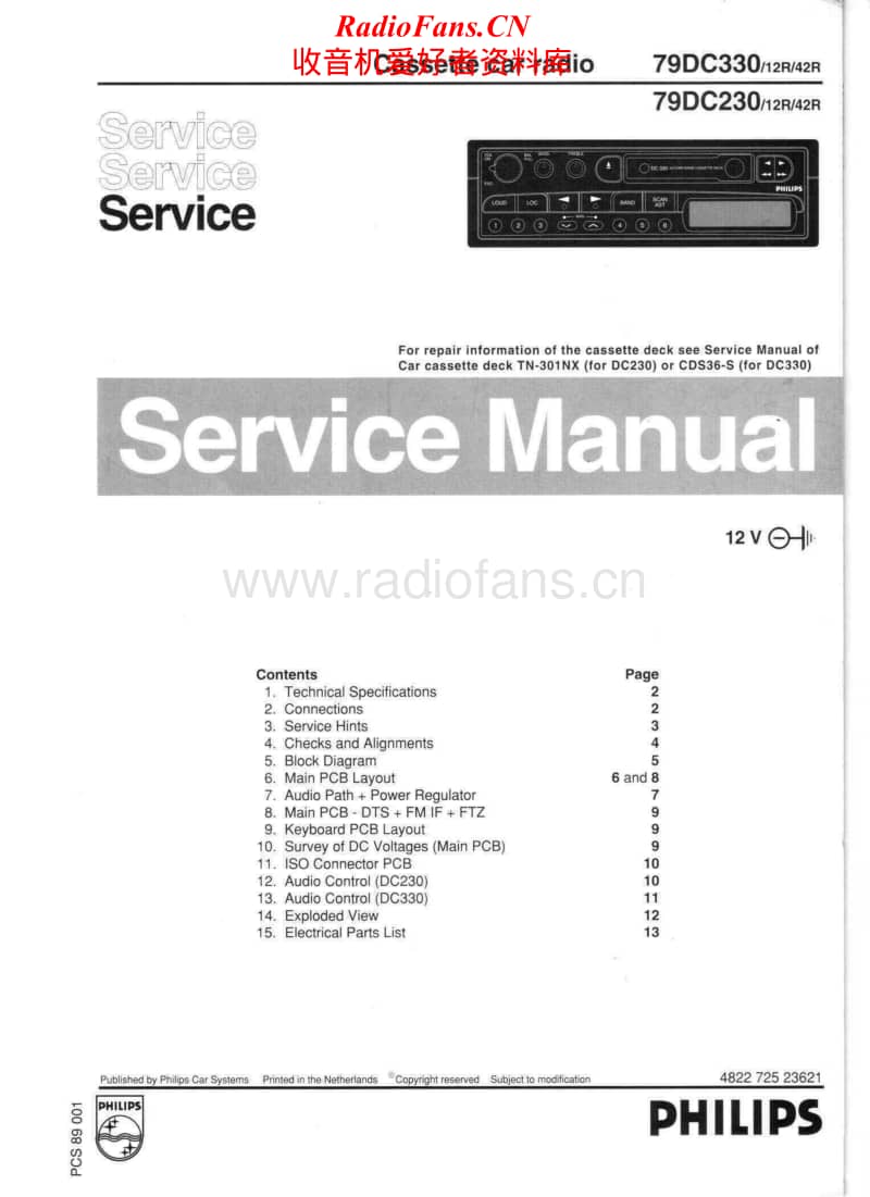 Philips-79-DC-330-Service-Manual电路原理图.pdf_第1页