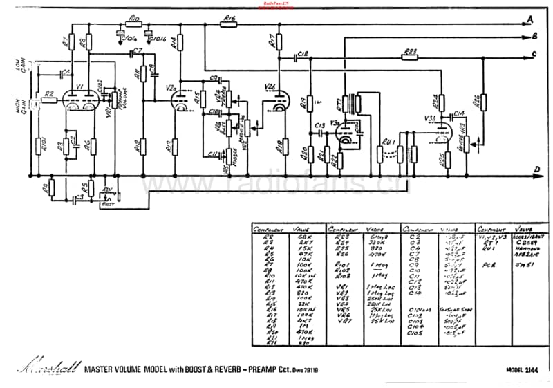 Marshall-2144-50W-Schematic电路原理图.pdf_第1页