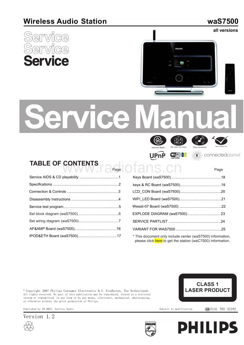 Philips-WAS-7500-Service-Manual电路原理图.pdf_第1页