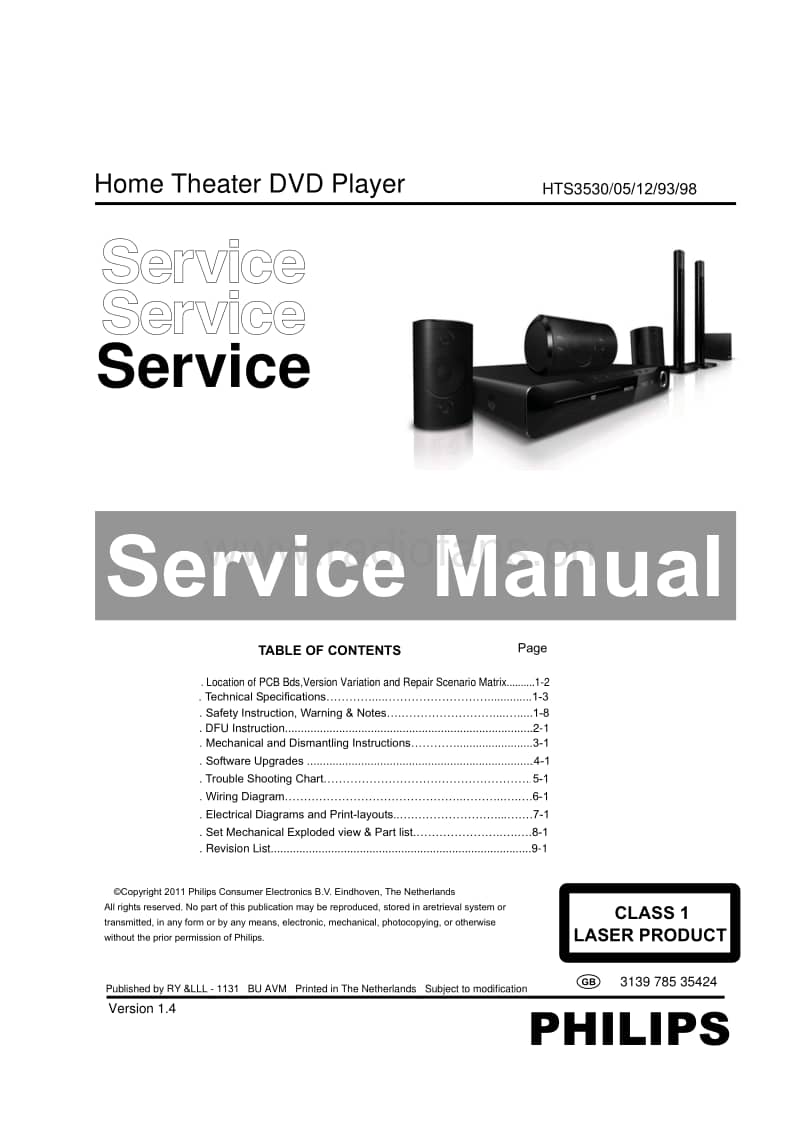 Philips-HTS-3530-Service-Manual电路原理图.pdf_第1页