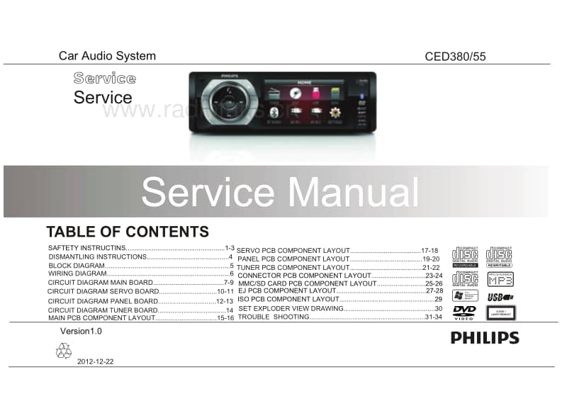 Philips-CED-380-Service-Manual电路原理图.pdf_第1页