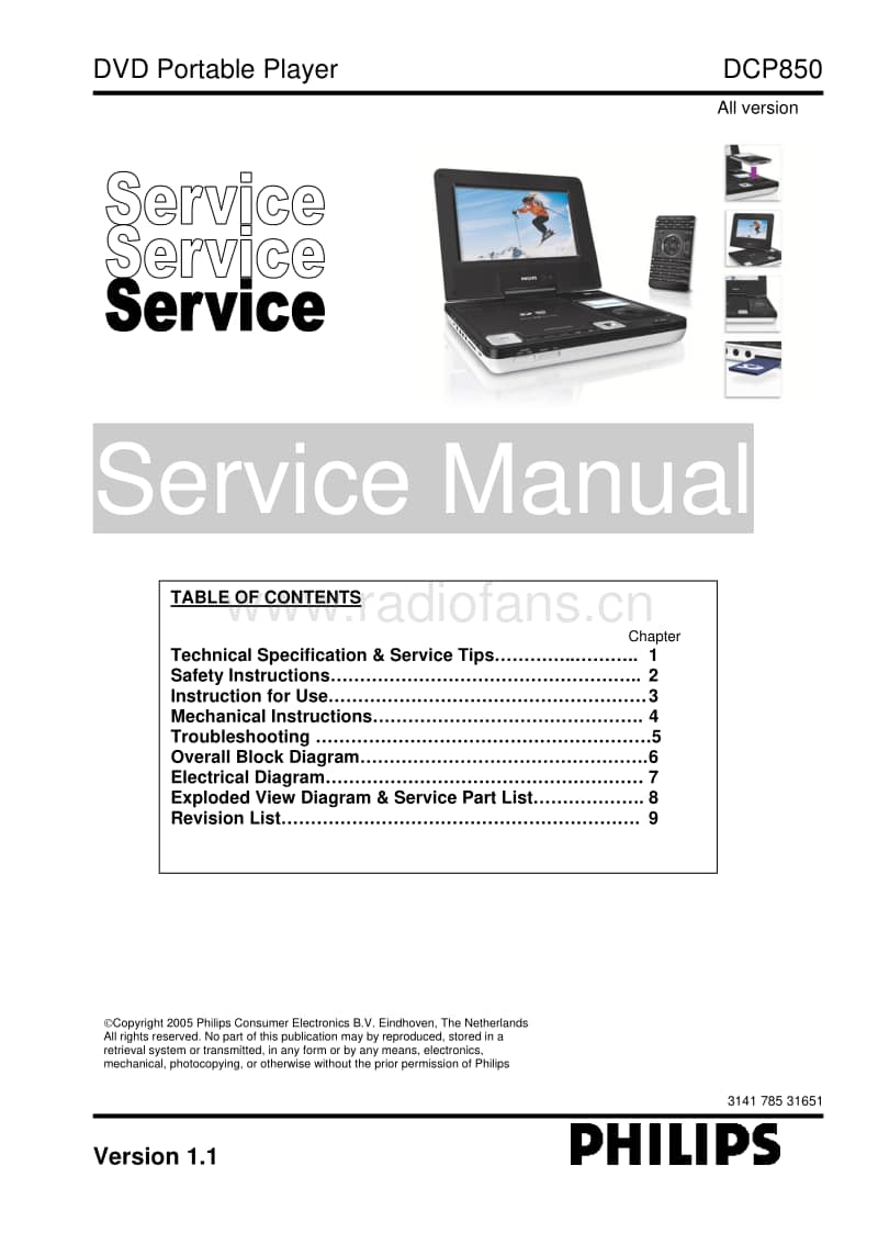 Philips-DCP-850-Service-Manual电路原理图.pdf_第1页