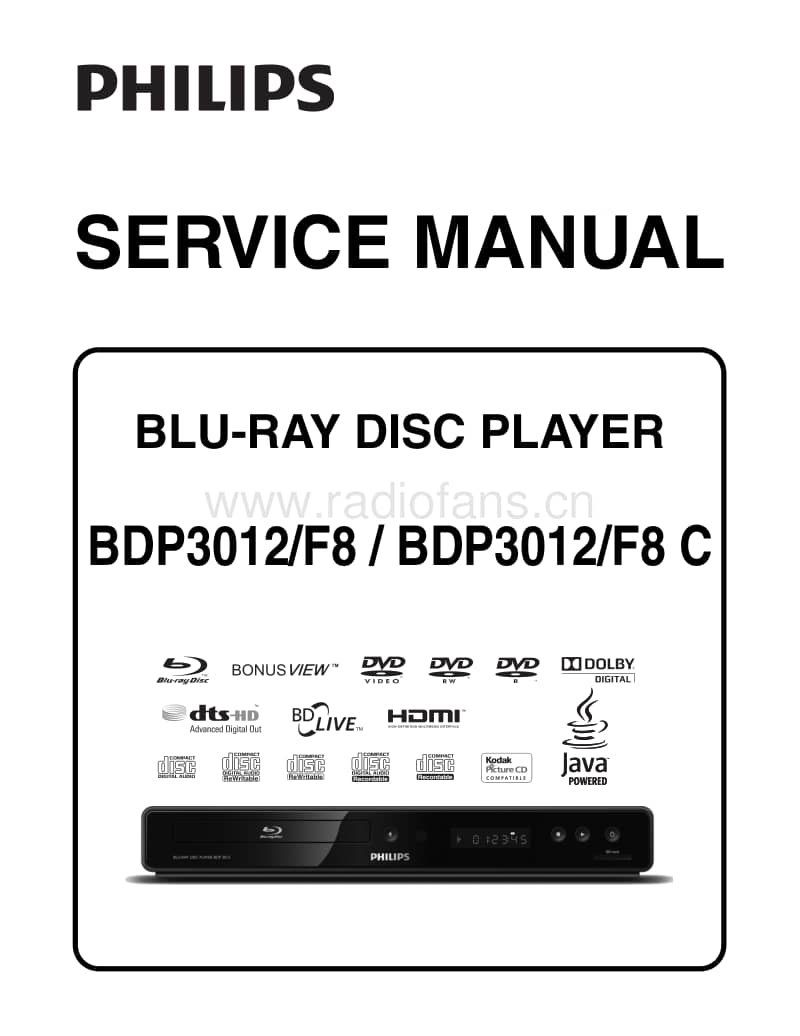 Philips-BDP-3012-F-8-Service-Manual电路原理图.pdf_第1页