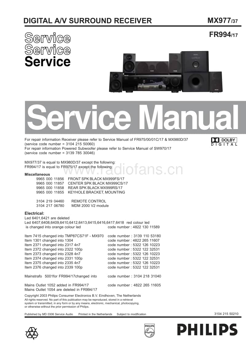 Philips-MX-977-Service-Manual电路原理图.pdf_第1页