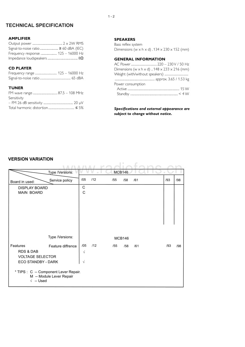Philips-MCB-146-Service-Manual电路原理图.pdf_第2页