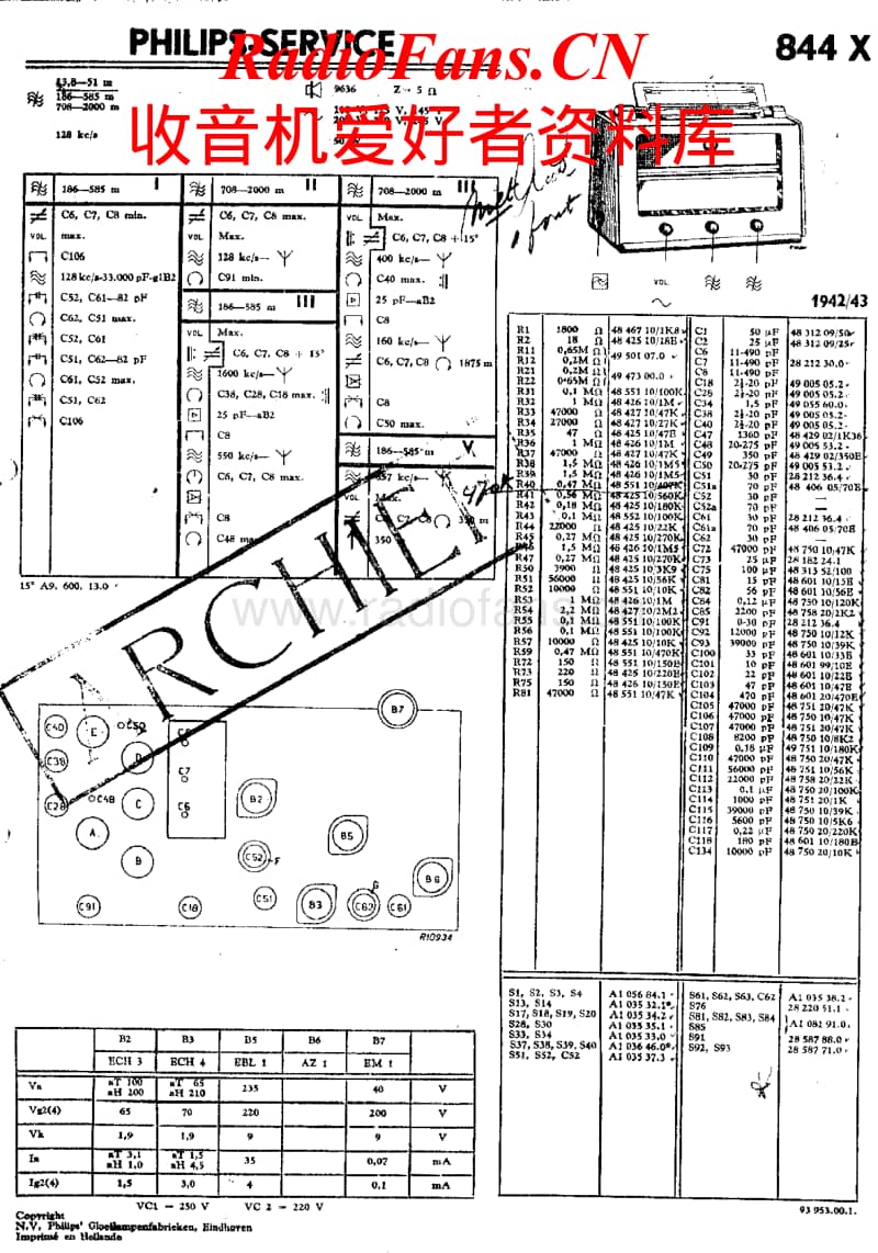 Philips-844-X-Service-Manual电路原理图.pdf_第1页