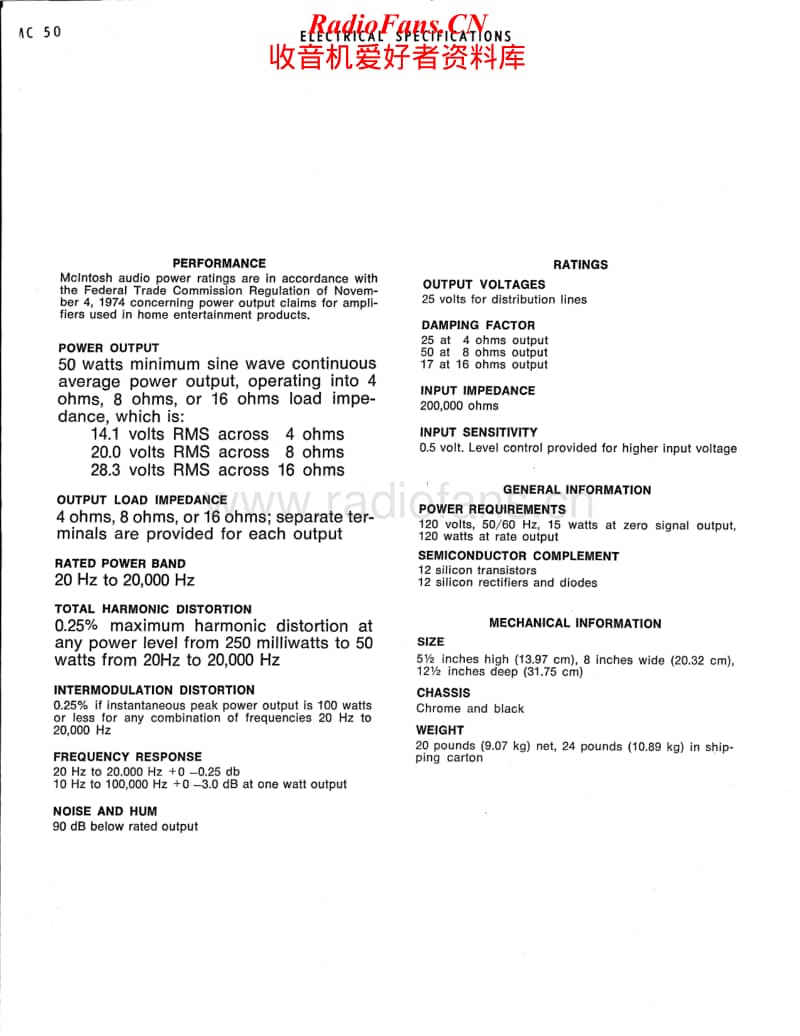 McIntosh-MC-50-Service-Manual电路原理图.pdf_第2页