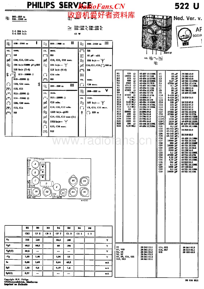 Philips-522-U-Service-Manual电路原理图.pdf_第1页