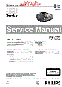 Philips-AZ-1300-Service-Manual电路原理图.pdf