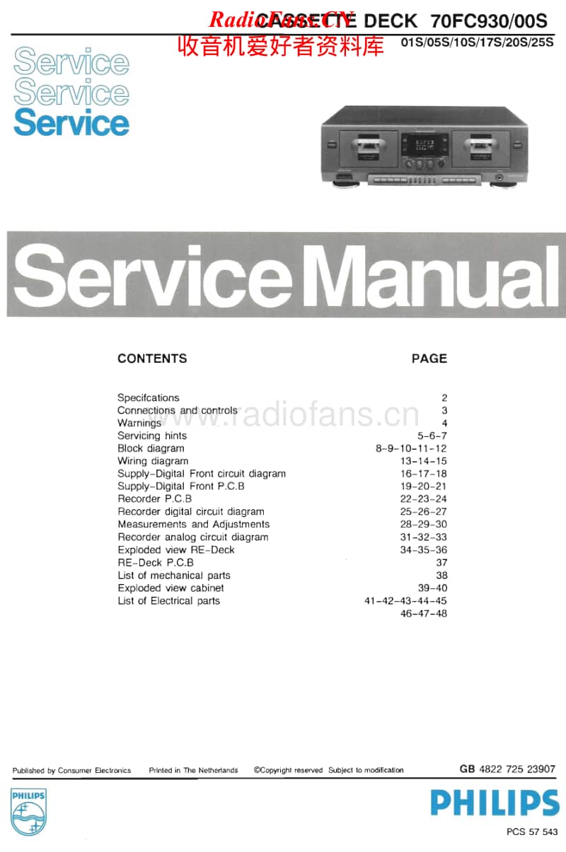 Philips-70-FC-930-Service-Manual电路原理图.pdf_第1页