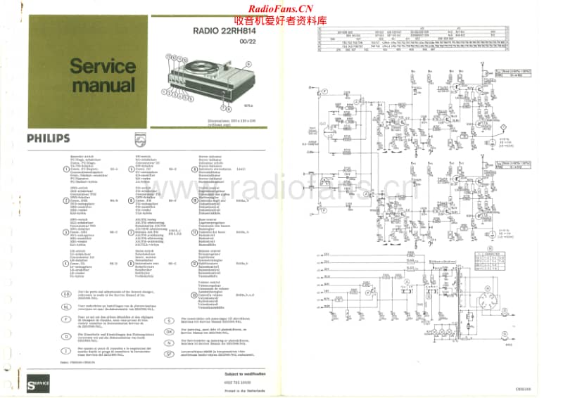 Philips-22-RH-814-Service-Manual电路原理图.pdf_第1页