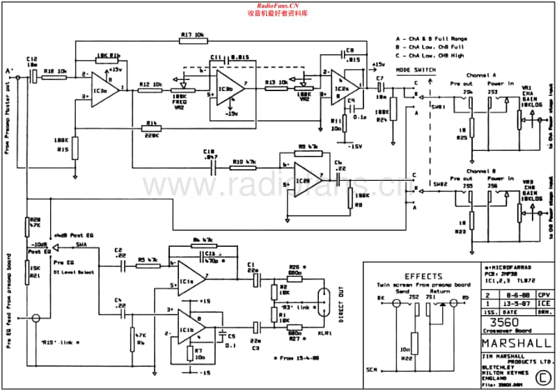 Marshall-3560-Crossover-Schematic电路原理图.pdf_第1页
