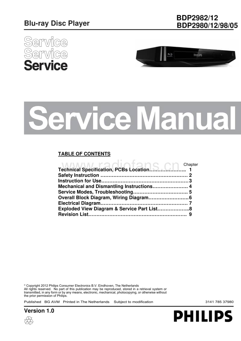 Philips-BDP-2982-Service-Manual电路原理图.pdf_第1页