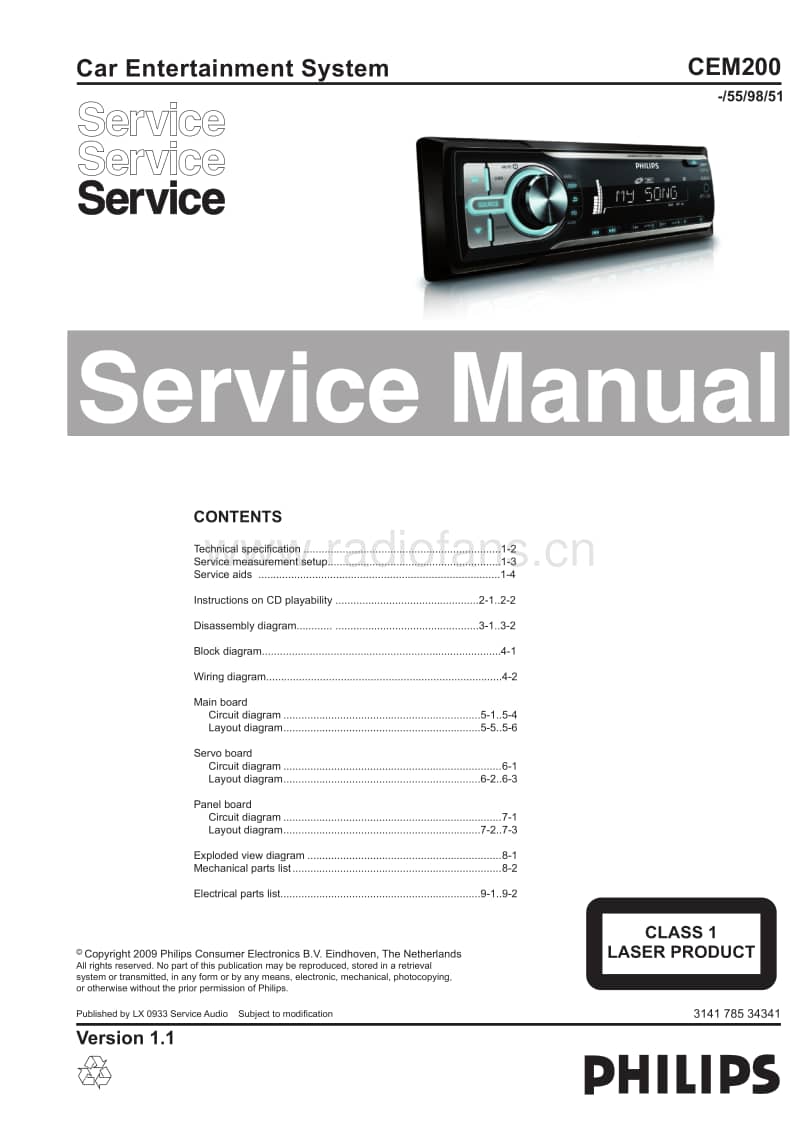 Philips-CEM-200-Service-Manual电路原理图.pdf_第1页