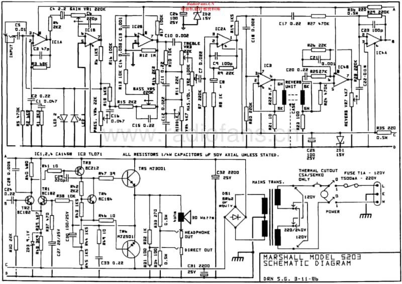 Marshall-5203-Schematic电路原理图.pdf_第1页