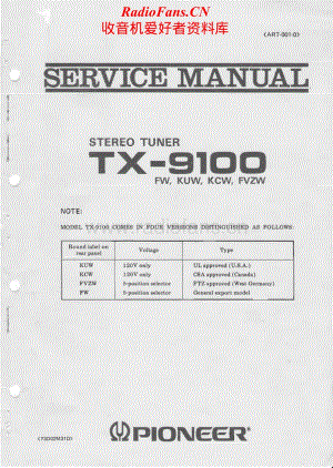 Pioneer-TX-9100-Service-Manual电路原理图.pdf
