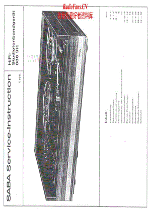 Saba-600-SH-Service-Manual电路原理图.pdf