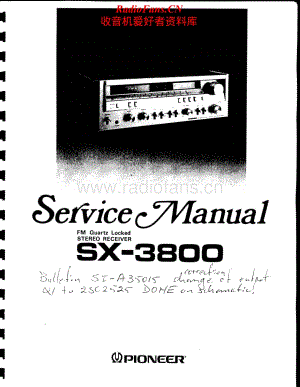 Pioneer-SX-3800-Service-Manual电路原理图.pdf