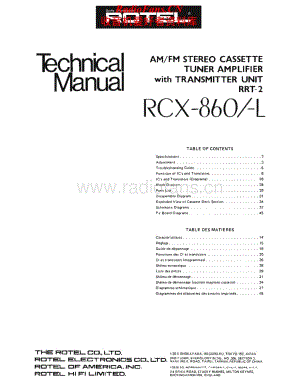 Rotel-RCX-860L-Service-Manual电路原理图.pdf