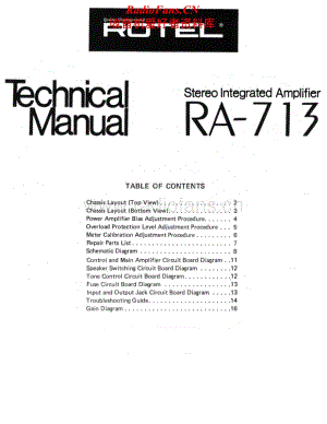 Rotel-RA-713-Service-Manual电路原理图.pdf