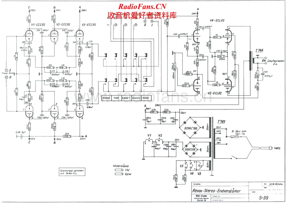 Revox-S-39-Schematic电路原理图.pdf_第1页