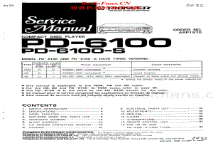 Pioneer-PD-6100S-Service-Manual电路原理图.pdf