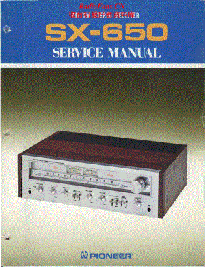 Pioneer-SX-650-Service-Manual电路原理图.pdf