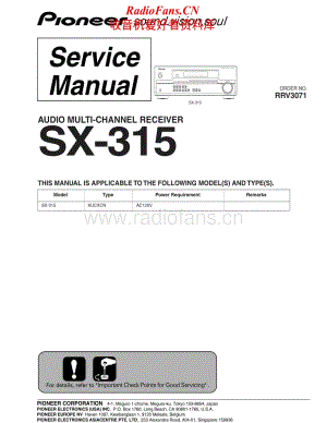 Pioneer-SX-315-Service-Manual电路原理图.pdf