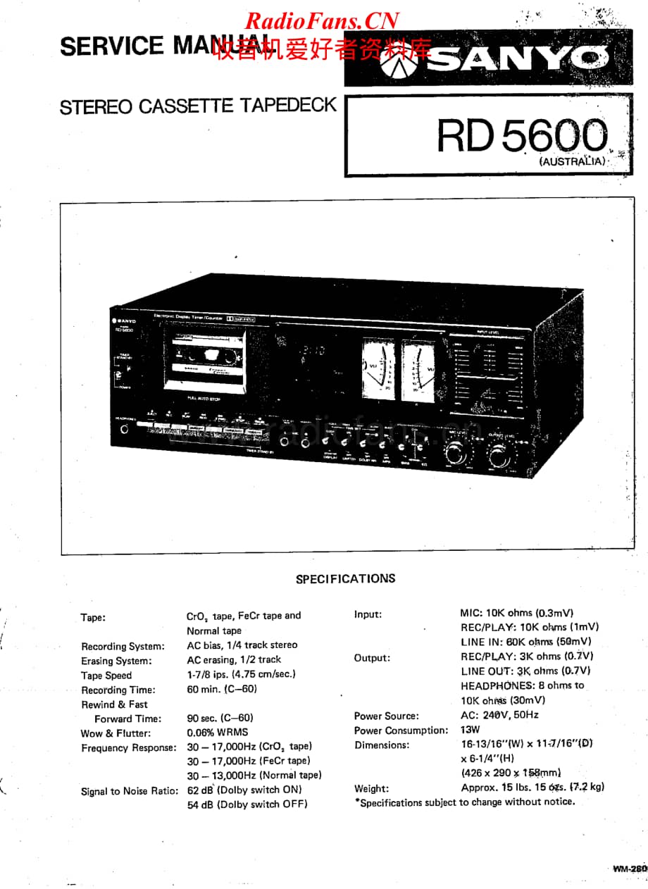 Sanyo-RD-5600-Service-Manual电路原理图.pdf_第1页