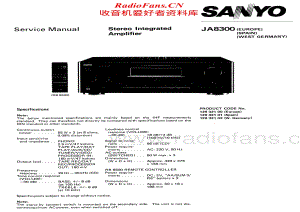 Sanyo-JA-8300-Service-Manual电路原理图.pdf